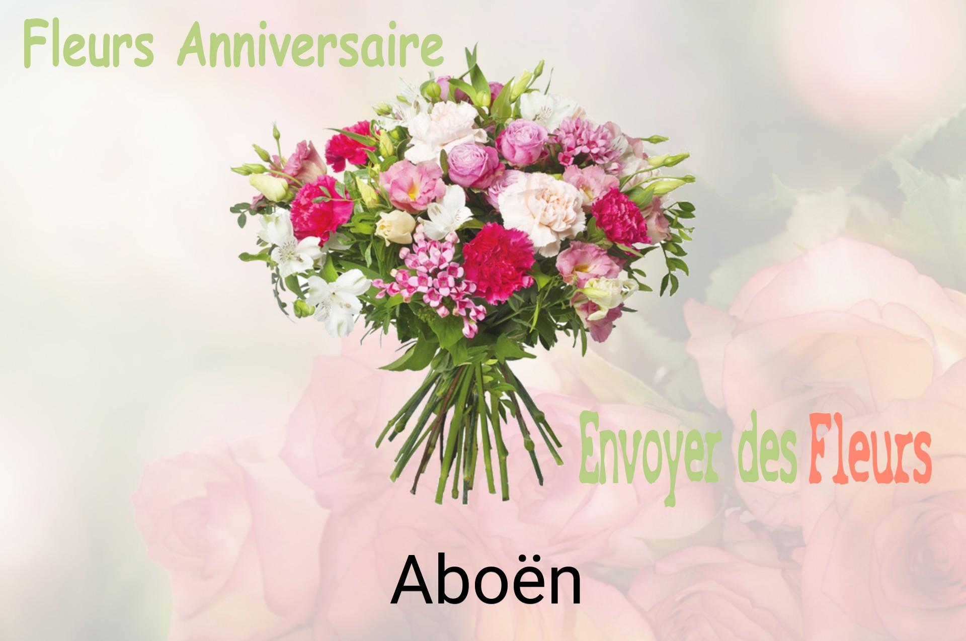 Bouquet de fleurs d’anniversaire livré à Aboën